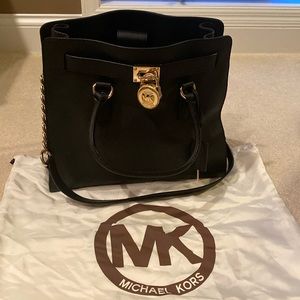 Michael Kors Hamilton Large Leather Satchel